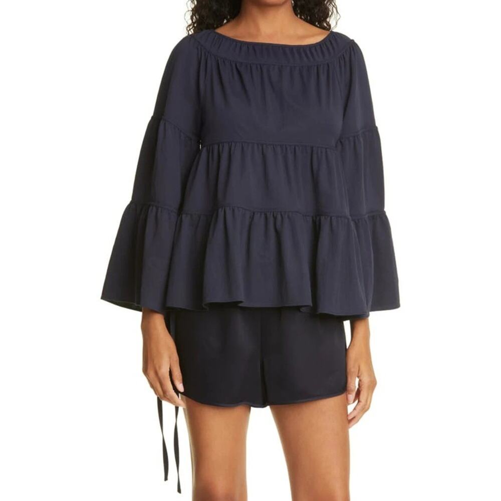Rebecca Taylor Tiered Pique Top L